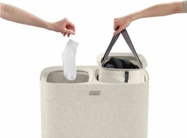 Kosz na pranie Joseph Joseph Kosz na pranie Joseph Joseph Podwójny kosz na pranie 60l ecru JOSEPH JOSEPH [outlet]
