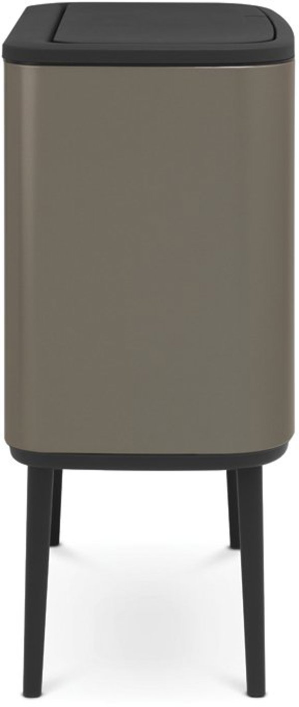 Brabantia Touch Bin Bo Κάδος Απορριμμάτων με 3 Διαμερίσματα 33L (3x11L), Πλατινένιος (316043)