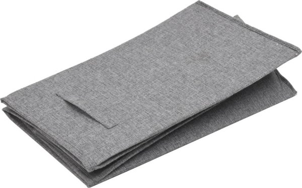 Kosz na pranie vidaXL Skladany kosz na pranie, szary, 64,5x34,5x59 cm, sztuczny len