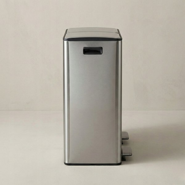 Aptel SOLV Διπλός Κάδος Απορριμμάτων 60l, Κάδος Ανακύκλωσης Δύο Διαμερισμάτων