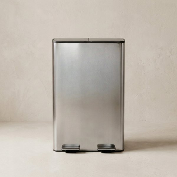Aptel SOLV Διπλός Κάδος Απορριμμάτων 60l, Κάδος Ανακύκλωσης Δύο Διαμερισμάτων
