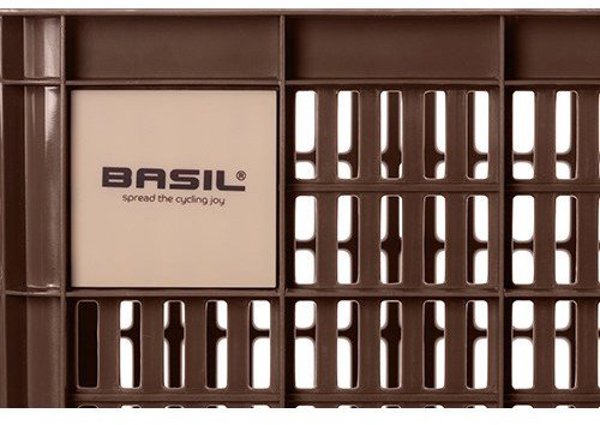 Basil Bicycle Crate M Καλάθι Ποδηλάτου 27L Από Ανακυκλωμένο Συνθετικό Υλικό, Καφέ