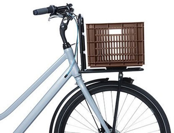 Basil Bicycle Crate M Καλάθι Ποδηλάτου 27L Από Ανακυκλωμένο Συνθετικό Υλικό, Καφέ