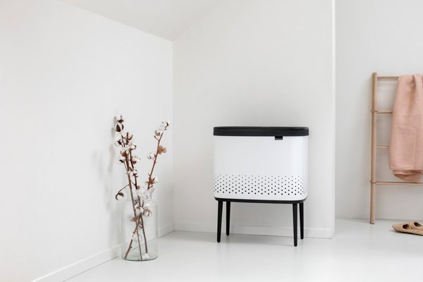 Brabantia Καλάθι Απλύτων 60L Χωρίς Κάλυμμα Λευκό (200502)