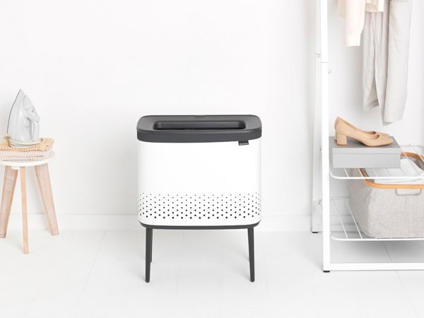 Brabantia Καλάθι Απλύτων 60L Χωρίς Κάλυμμα Λευκό (200502)