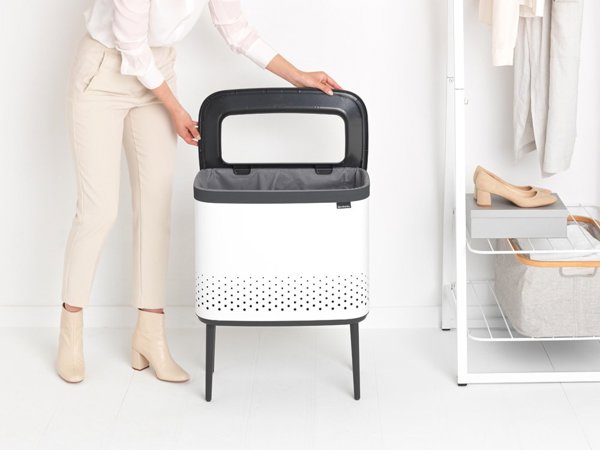 Brabantia Καλάθι Απλύτων 60L Χωρίς Κάλυμμα Λευκό (200502)