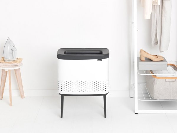 Brabantia Καλάθι Απλύτων 60L Χωρίς Κάλυμμα Λευκό (200502)