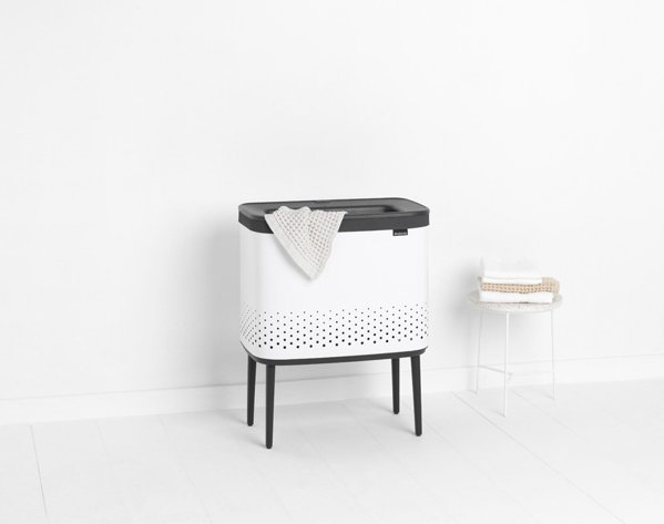 Brabantia Καλάθι Απλύτων 60L Χωρίς Κάλυμμα Λευκό (200502)
