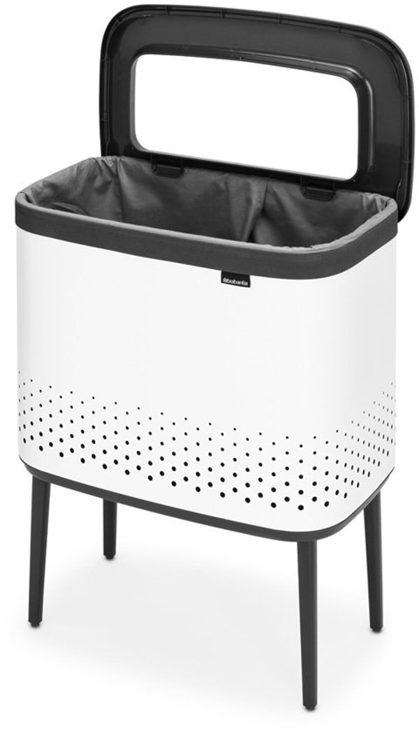 Brabantia Καλάθι Απλύτων 60L Χωρίς Κάλυμμα Λευκό (200502)