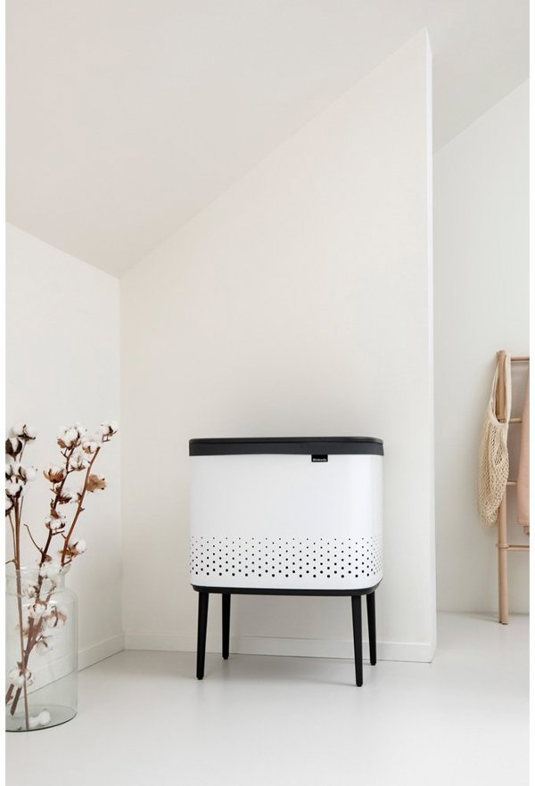 Brabantia Καλάθι Απλύτων 60L Χωρίς Κάλυμμα Λευκό (200502)