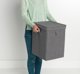 Brabantia Καλάθι Απλύτων 35L, Στοιβαζόμενο, Ανθρακί