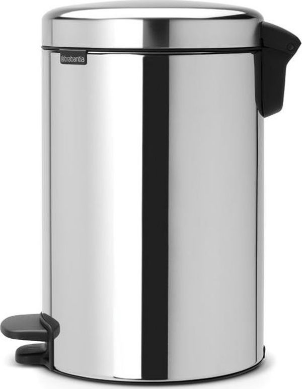 Κάδος απορριμμάτων Brabantia New Icon με πεντάλ ασημί (920005116)