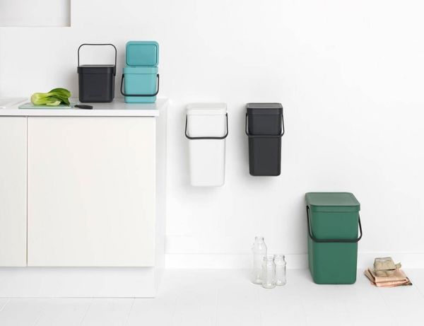 Κάδος Απορριμμάτων Brabantia Sort & Go, 25Lt, για Διαλογή, Γκρι