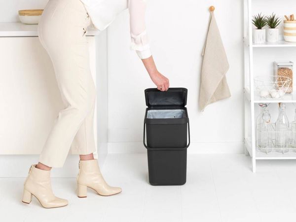 Κάδος Απορριμμάτων Brabantia Sort & Go, 25Lt, για Διαλογή, Γκρι