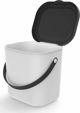 Rotho Albula Κάδος Απορριμμάτων Διαλογής με Ανακλινόμενο Καπάκι, Στοιβαζόμενος, Λευκός 25L