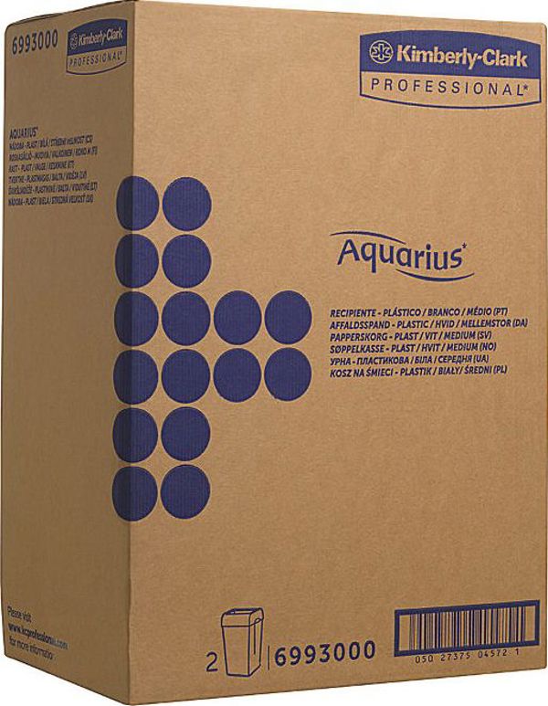 Kimberly-Clark Aquarius Κάδος Απορριμμάτων 43lt, Λευκός Πλαστικός, 6993000