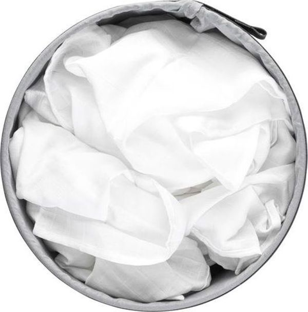 Brabantia Καλάθι Ρούχων με Κάλυμμα, Στρογγυλό, 35L, Λευκό (304866)