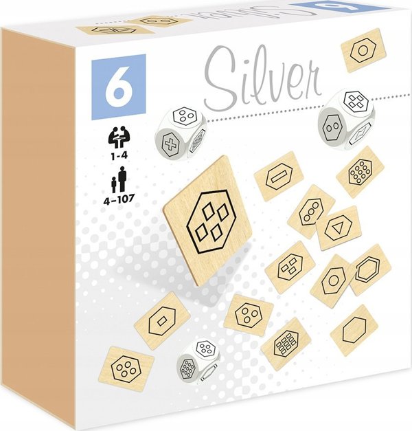 Κύβοι με εικονογράμματα 6 Silver 28768