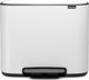 Brabantia Κάδος Απορριμμάτων BO Pedal Bin, Ανοξείδωτος, Soft-Touch Καπάκι, Λευκός, 121388