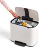 Brabantia Κάδος Απορριμμάτων BO Pedal Bin, Ανοξείδωτος, Soft-Touch Καπάκι, Λευκός, 121388