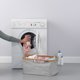 Brabantia Καλάθι Απλύτων Αναδιπλούμενο 40L, Γκρι, 54x36x26.5cm με Μπαμπού Στεφάνη