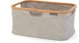 Brabantia Καλάθι Απλύτων Αναδιπλούμενο 40L, Γκρι, 54x36x26.5cm με Μπαμπού Στεφάνη