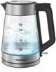 Γυάλινος Ηλεκτρικός Βραστήρας Blaupunkt EKG401 1,7L 2200W με LED Φωτισμό & Αυτόματη Απενεργοποίηση, Διάφανος/Inox