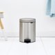 Κάδος Απορριμμάτων Brabantia New Icon με Πεντάλ 30L Ασημί