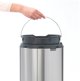 Brabantia TouchBin New Κάδος Απορριμμάτων 30lt, Ασημί, με Μηχανισμό Soft-Touch 8710755115462