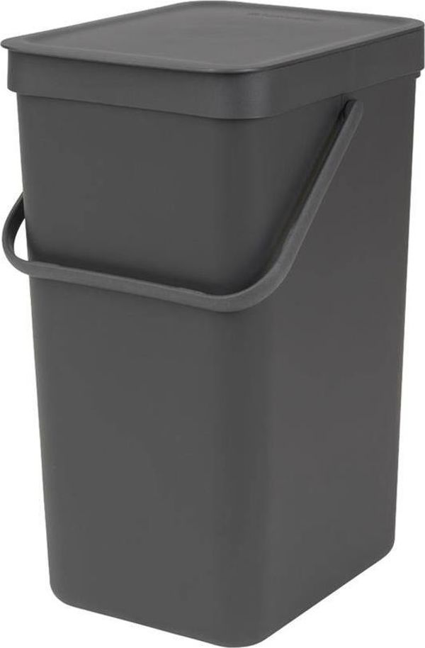 Brabantia Sort&Go Κάδος Απορριμμάτων Διαλογής, Γκρι, 12L