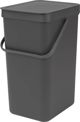 Brabantia Sort&Go Κάδος Απορριμμάτων Διαλογής, Γκρι, 12L