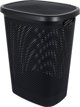 Bathroom Solutions Καλάθι Για Άπλυτα Με Καπάκι, 60 Λίτρα, Μαύρο