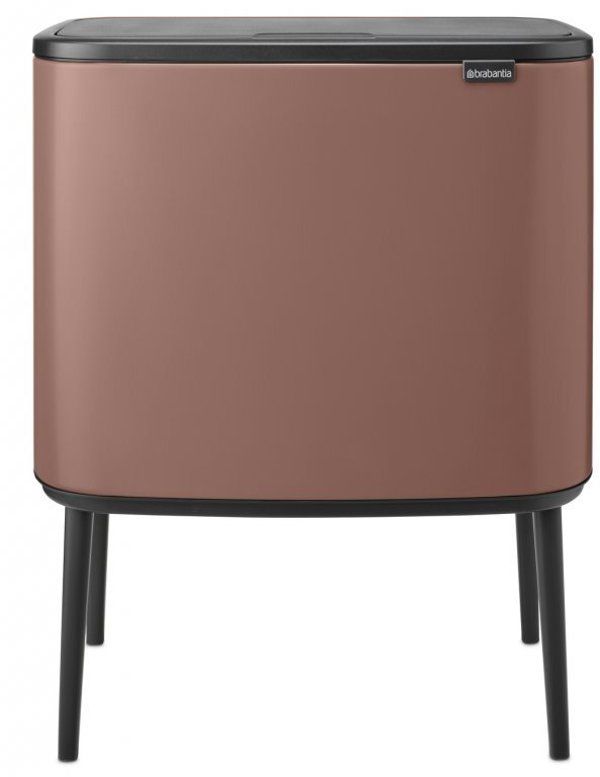 Brabantia Κάδος για ρούχα και απορρίμματα Bo Touch 11+23L Satin Taupe