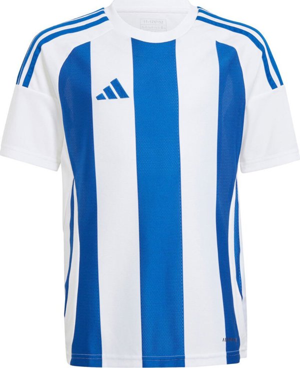 adidas Ριγέ Παιδικό T-shirt Striped 24 λευκό-μπλε IW2134 152cm