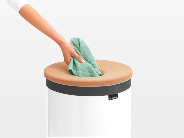 Brabantia Καλάθι Απλύτων 60L, Λευκό, Πτυσσόμενο & Ανθεκτικό
