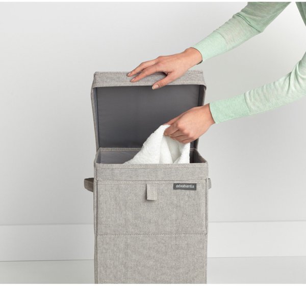 Brabantia Καλάθι Απλύτων 35L Γκρι - Πτυσσόμενος Κάδος Ρούχων
