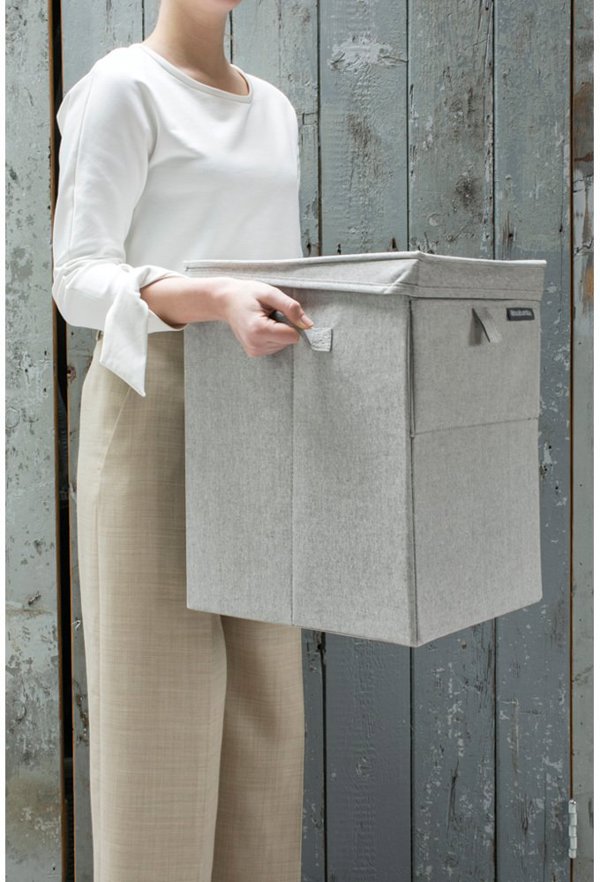 Brabantia Καλάθι Απλύτων 35L Γκρι - Πτυσσόμενος Κάδος Ρούχων
