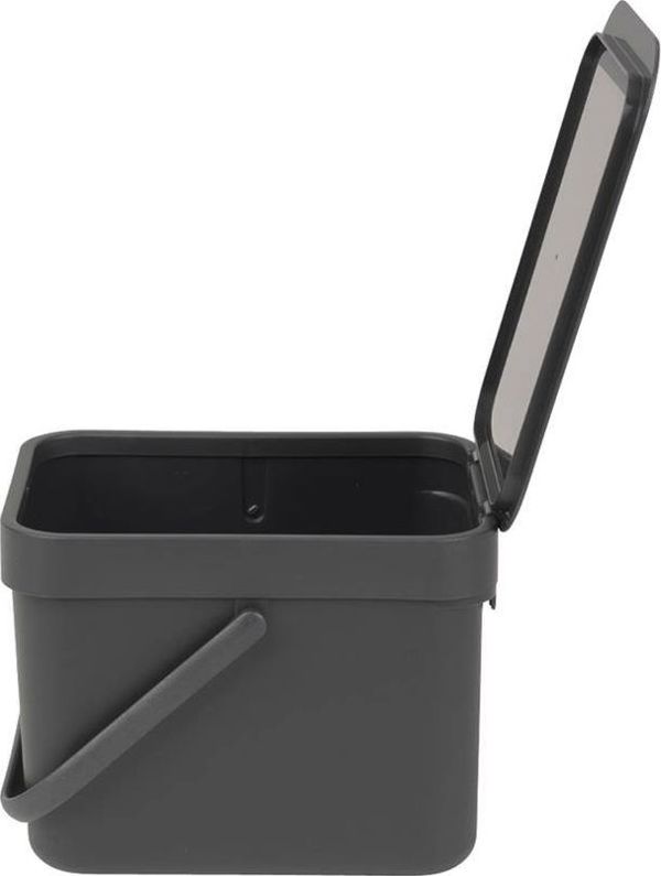 Κάδος Ανακύκλωσης Brabantia Sort & Go, 12L, Γκρι, Επιτοίχιος & Επιτραπέζιος