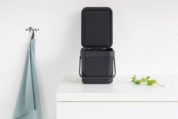 Κάδος Ανακύκλωσης Brabantia Sort & Go, 12L, Γκρι, Επιτοίχιος & Επιτραπέζιος