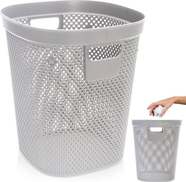 Kosz na smieci HOBBY LIFE biurowy szary 12,5 l