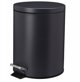 Bathroom Solutions Κάδος Απορριμμάτων Noni Μεταλλικός με Καπάκι, 5lt, Ασημί