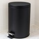 Bathroom Solutions Κάδος Απορριμμάτων Noni Μεταλλικός με Καπάκι, 5lt, Ασημί