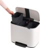 Κάδος Απορριμμάτων Brabantia Bo Pedal 11L, Με Πεντάλ, Λευκός, Μεταλλικός