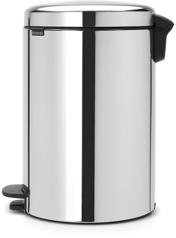 Brabantia NewIcon Κάδος Απορριμμάτων με Πεντάλ, 30L, Ασημί