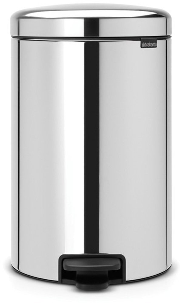 Brabantia NewIcon Κάδος Απορριμμάτων με Πεντάλ, 30L, Ασημί