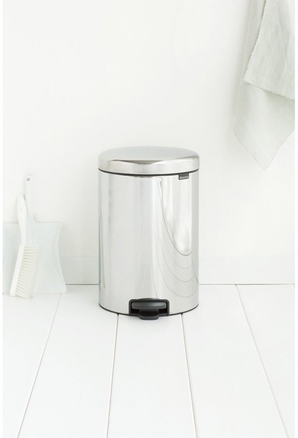 Brabantia NewIcon Κάδος Απορριμμάτων με Πεντάλ, 30L, Ασημί