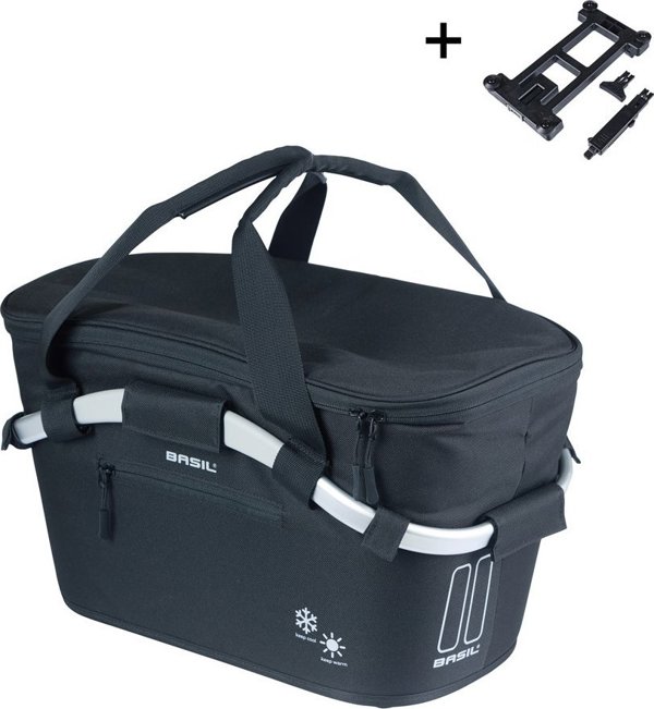 Basil Classic Carry All Iso Καλάθι Ποδηλάτου Πίσω Πορτμπαγκάζ με Σύστημα MIK, 18L, Μαύρο