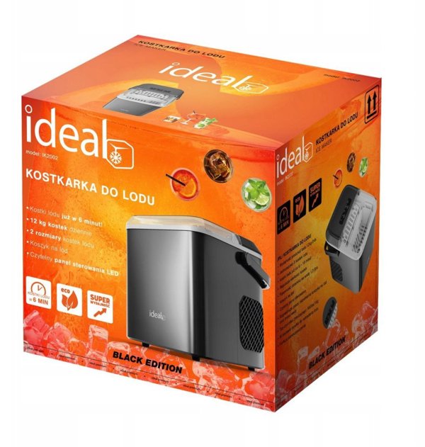 Kostkarka do lodu Ideal Μηχανή πάγου οικιακή 12 kg 100W