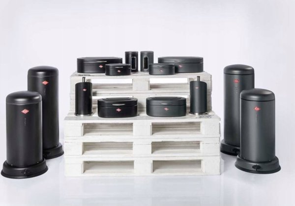 Wesco BaseBoy Κάδος Απορριμμάτων 20L Μαύρος Ματ