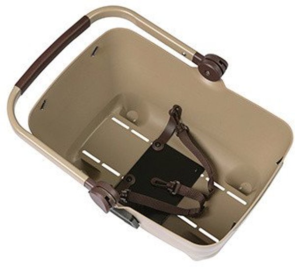 Basil Buddy Dog Μπροστινό Καλαθάκι Ποδηλάτου, Σύστημα KF, 32L, Bisotti Brown